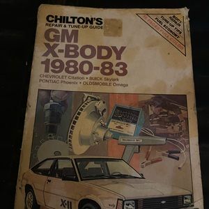 Chilton Repair Guide GM X-Body  1980-83 part no. 7049